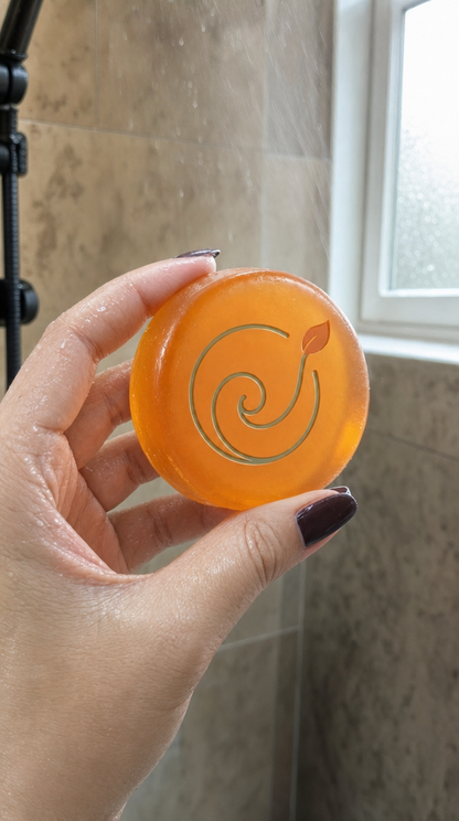 Persimmon Soap Bar — Odour-Neutralising Cleanser with Rose & Shea | Face & Body, 100g